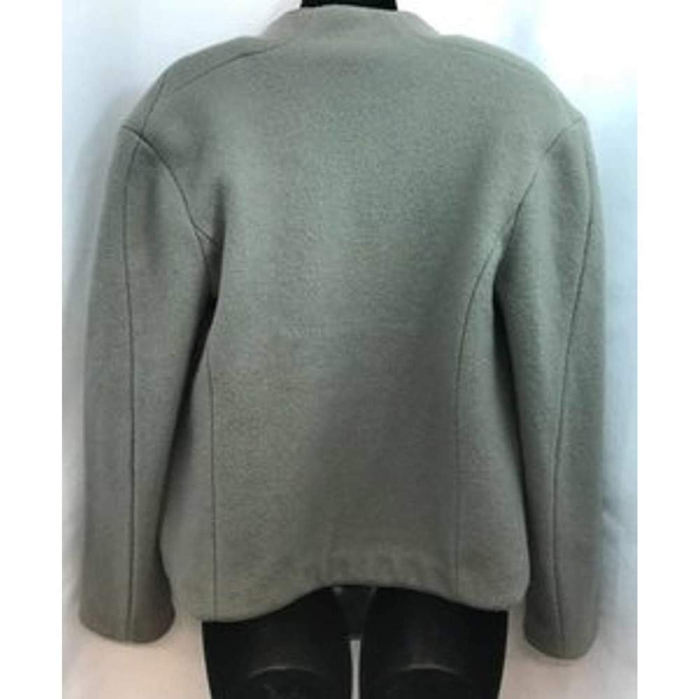 Nina Ricci Grey Knit Cropped Wool Jacket M - Picture 3 of 6